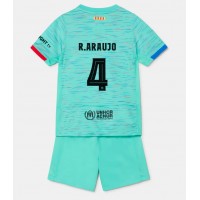 Dres Barcelona Ronald Araujo #4 Tretina pre deti 2023-24 Krátky Rukáv (+ trenírky)